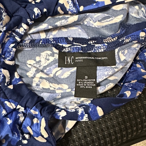 INC International Concepts Petite Printed Dress - Picture 8 of 9